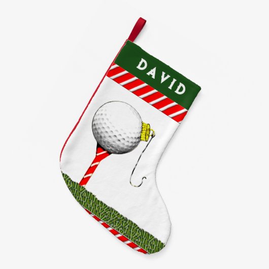 Petite Chaussette De Noël Noël du golf (Devant (Accrochage))