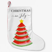 Petite Chaussette De Noël Noël en Juillet Pastèque Noël Réservation (Devant)
