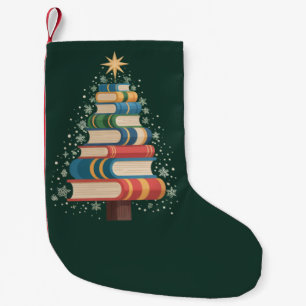 Petite Chaussette De Noël Noël Enseignant Livres Arbre Noël Fête de lecture