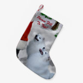 Petite Chaussette De Noël Noël Eskimo Chien américain (Devant (Accrochage))