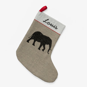 Petite Chaussette De Noël Noël fait sur commande de faune de silhouette