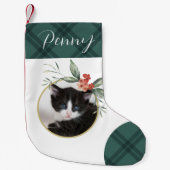 Petite Chaussette De Noël Noël floral à l'aquarelle délicate (Devant)