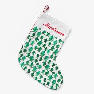 Petite Chaussette De Noël Noël   Joli Motif d'arbre de Noël