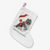 Petite Chaussette De Noël Noël Keeshond (Devant (Accrochage))