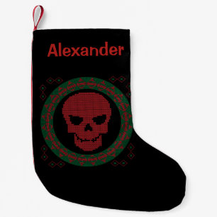 Petite Chaussette De Noël Noël laid personnalisé de chandail de vacances d