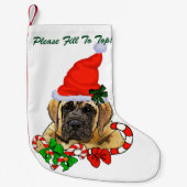 Petite Chaussette De Noël Noël mastiff anglais (Devant)