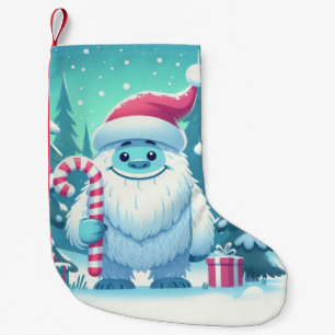 Petite Chaussette De Noël Noël mignon/yeti d'hiver