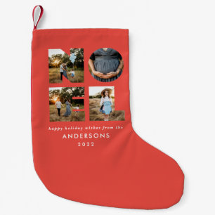 Petite Chaussette De Noël Noel Noël bold moderne 4 photo simple Holiday