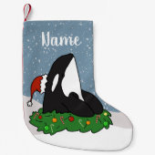 Petite Chaussette De Noël Noël Orca (Devant)
