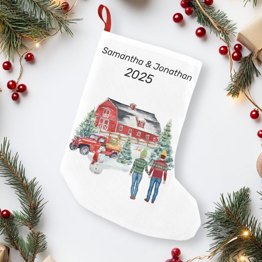 Petite Chaussette De Noël Noël Pays Maison Hiver