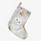 Petite Chaussette De Noël Noël persan blanc de minou (Devant (Accrochage))