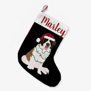Petite Chaussette De Noël Noël personnalisable Saint Bernard