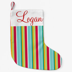 Petite Chaussette De Noël Noël rayé