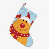 Petite Chaussette De Noël Noël Reindeer Noël Stocker (Devant (Accrochage))