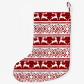 Petite Chaussette De Noël Noël scandinave renne (Dos)