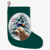 Petite Chaussette De Noël Noël Schnoodle (Devant)