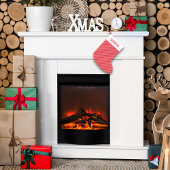 Petite Chaussette De Noël Noël Simple Red Whimschipe Stripes mignonne