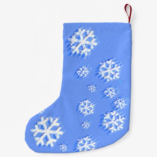 Petite Chaussette De Noël Noël Snowflake Motif - Art original (Dos)
