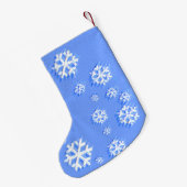 Petite Chaussette De Noël Noël Snowflake Motif - Art original (Dos (Accrochage))