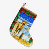 Petite Chaussette De Noël Noël stable (Devant (Accrochage))