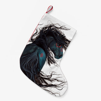 Petite Chaussette De Noël Noël stockant le cheval majestueux Bihrle de