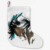 Petite Chaussette De Noël Noël Stocker Chevaux majestueux par Bihrle (Devant)