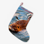 Petite Chaussette De Noël Noël Stocker Mon Vieux Castor (Devant (Accrochage))