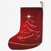 Petite Chaussette De Noël Noël Stocking Arbre de Noël avec étoile (Dos)
