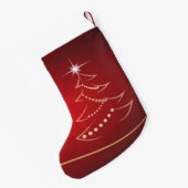 Petite Chaussette De Noël Noël Stocking Arbre de Noël avec étoile (Dos (Accrochage))