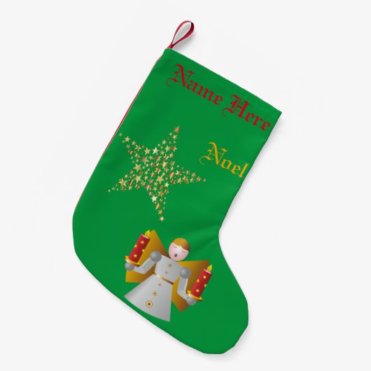 Petite Chaussette De Noël Noel Stocking avec Angel (Devant (Accrochage))