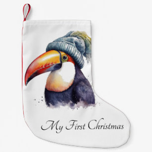 Petite Chaussette De Noël Noël Toucan, personnalisable