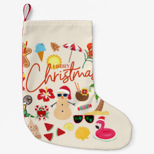 Petite Chaussette De Noël Noël tropical
