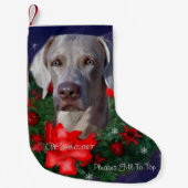 Petite Chaussette De Noël Noël Weimaraner (Devant)