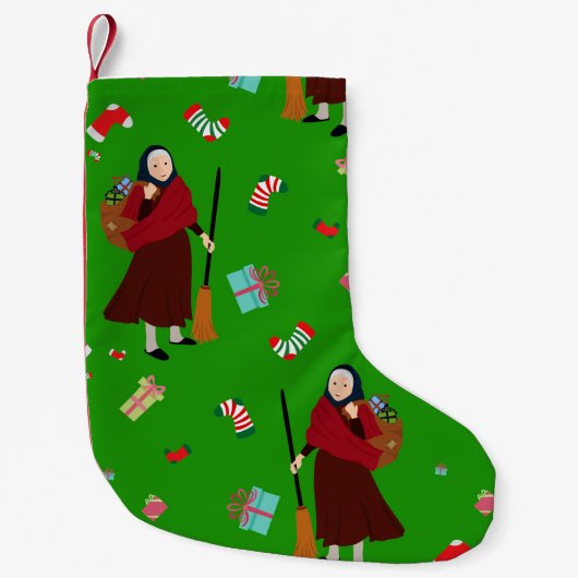Petite Chaussette De Noël noël Witch Befana xmas stockage (Devant)
