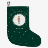 Petite Chaussette De Noël Noisette traditionnelle botanique de Noël mignon (Devant)