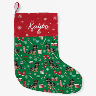 Petite Chaussette De Noël Nom de chien personnalisé Dachshund