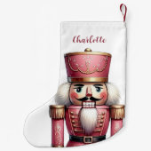 Petite Chaussette De Noël Nom de la fille du soldat (Dos)