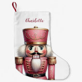 Petite Chaussette De Noël Nom de la fille du soldat (Devant)