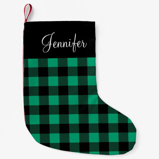 Petite Chaussette De Noël Nom du Motif vert mou (Devant)