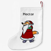 Petite Chaussette De Noël Nom du Père Noël Wolf (Dos)