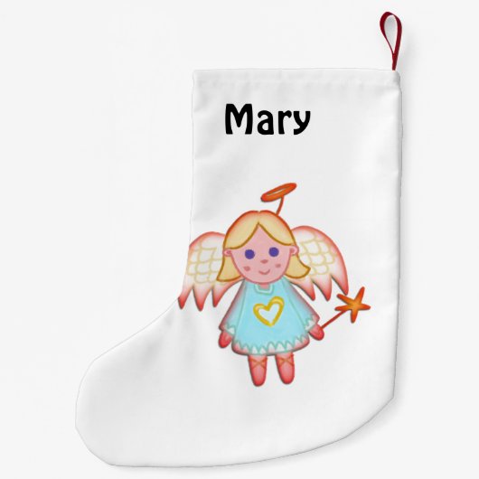 Petite Chaussette De Noël Nom du petit ange (Dos)