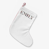 Petite Chaussette De Noël Nom Emily (Devant (Accrochage))
