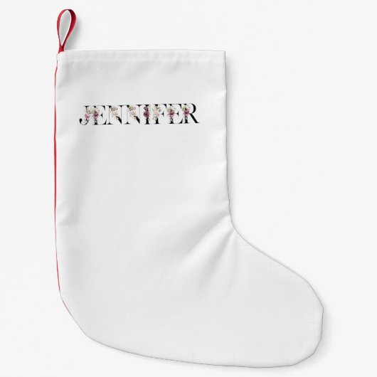 Petite Chaussette De Noël Nom Jennifer (Devant)
