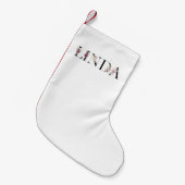 Petite Chaussette De Noël Nom Linda (Devant (Accrochage))