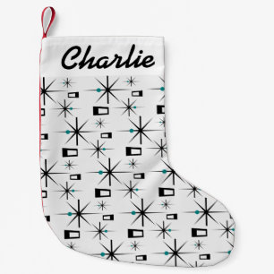 Petite Chaussette De Noël NOM PERSONNALISÉ DE L'Âge atomique Rétro