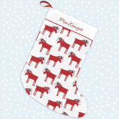 Petite Chaussette De Noël Nom personnalisé de l'orignal