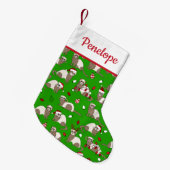 Petite Chaussette De Noël Nom personnalisé du Ferret de Noël (Devant (Accrochage))