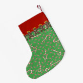 Petite Chaussette De Noël Nom personnalisé Madison Gingerbread Cookies Holid (Dos (Accrochage))