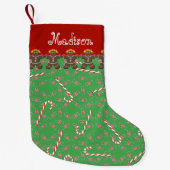 Petite Chaussette De Noël Nom personnalisé Madison Gingerbread Cookies Holid (Devant)