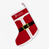Petite Chaussette De Noël Nom personnalisé Noël Stocker Père Noël Cadeaux (Dos (Accrochage))